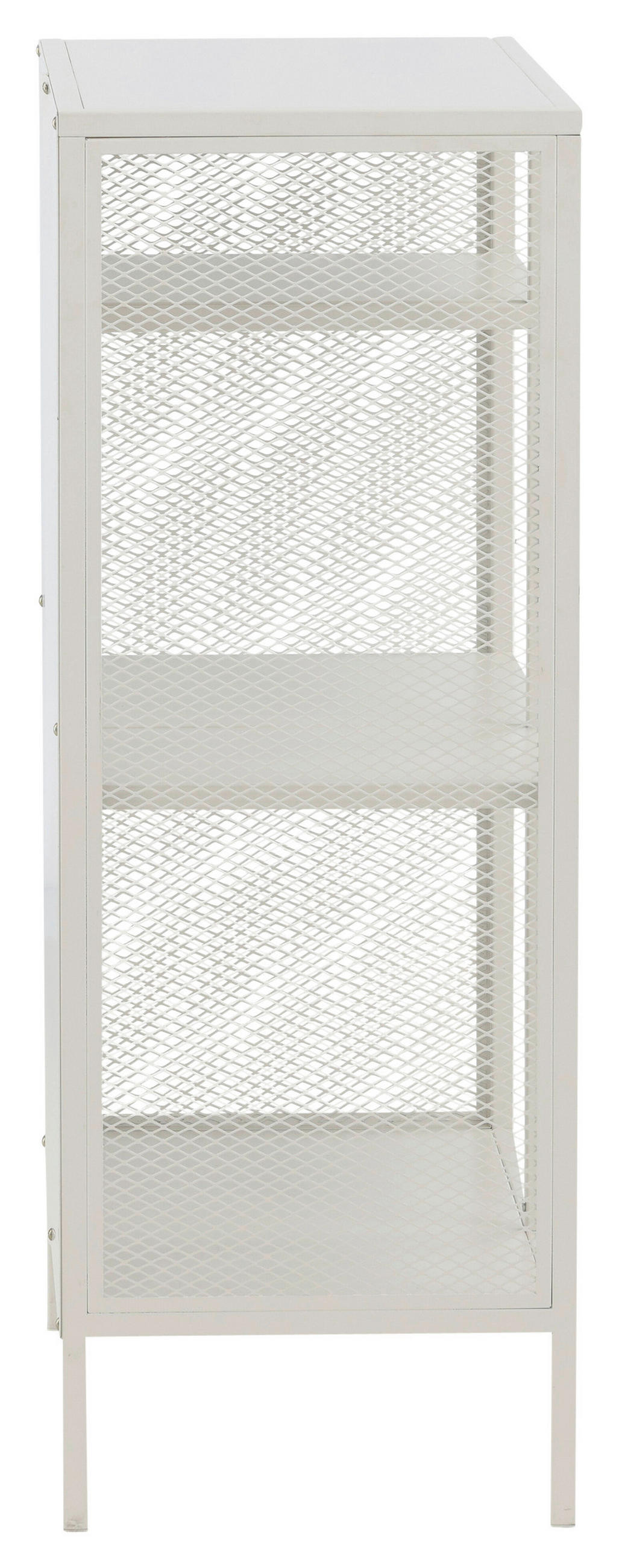 BÜCHERWAND Weiß  - Weiß, Design, Metall (80/110/40cm) - Livetastic