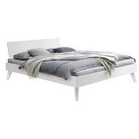 BETT 200/200 cm  in Weiss   - Weiss, Natur, Holzwerkstoff (200/200cm) - Hasena
