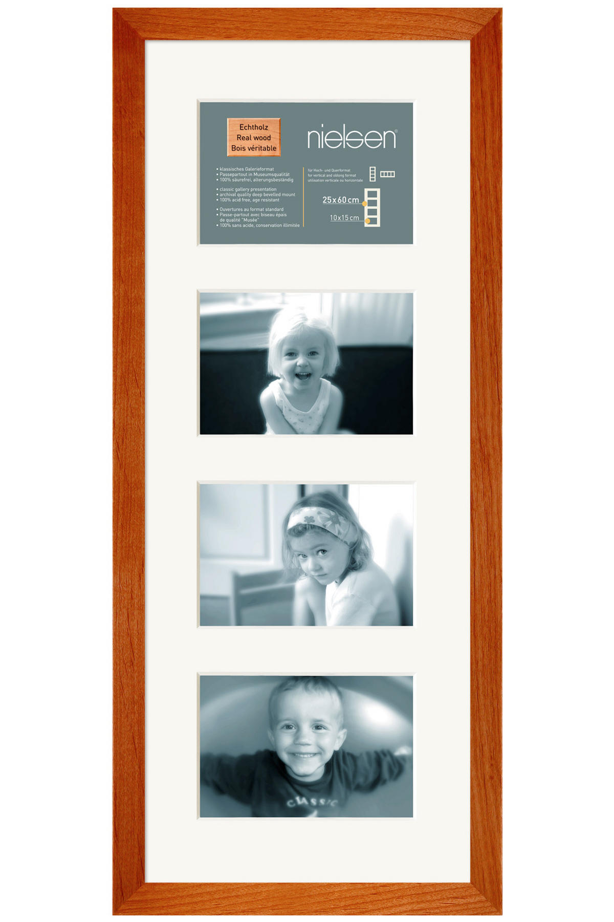 COLLAGEN-BILDERRAHMEN 25/60 cm  - Kirschbaumfarben, Basics, Holz (25/60cm) - Nielsen