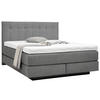BOXSPRINGBETT 180/200 cm  in Grau  - Schwarz/Grau, Design, Holzwerkstoff/Kunststoff (180/200cm) - Beldomo - Sleep