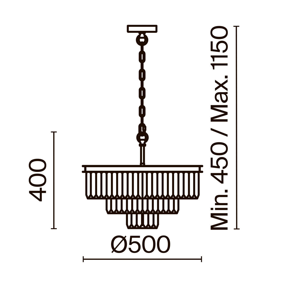 PENDELLEUCHTE  50/40/50 cm   - Messingfarben, Trend, Glas/Metall (50/40/50cm) - MAYTONI