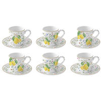 SERVIS ZA KAVU       - svijetlo zelena/bijela, Basics, keramika (11/11/6.5cm)