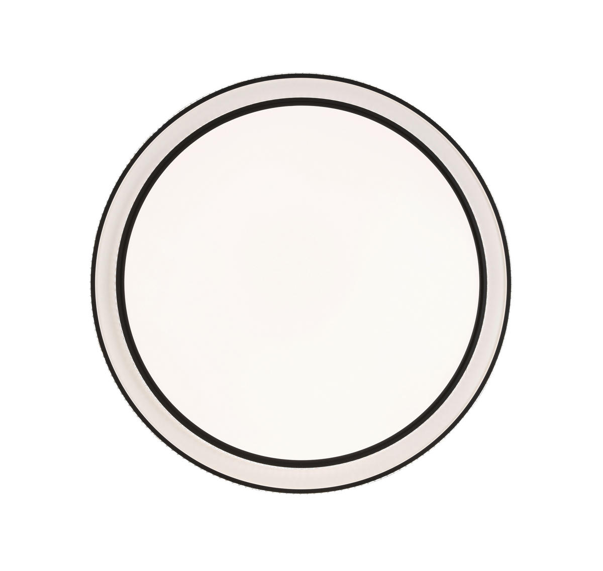 STROPNÉ LED SVIETIDLO, 51,5/9,5 cm  - čierna/biela, Basics, kov/plast (51,5/9,5cm) - Novel