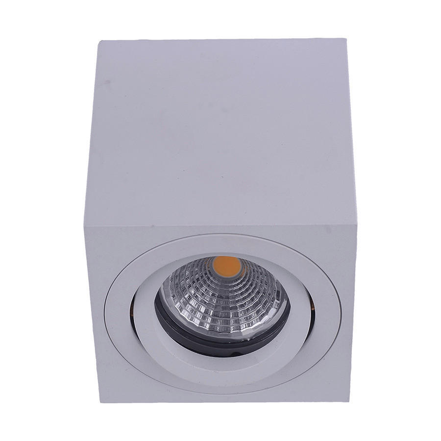 PLAFONIERĂ - alb, Basics, metal (8/8/8,4cm)
