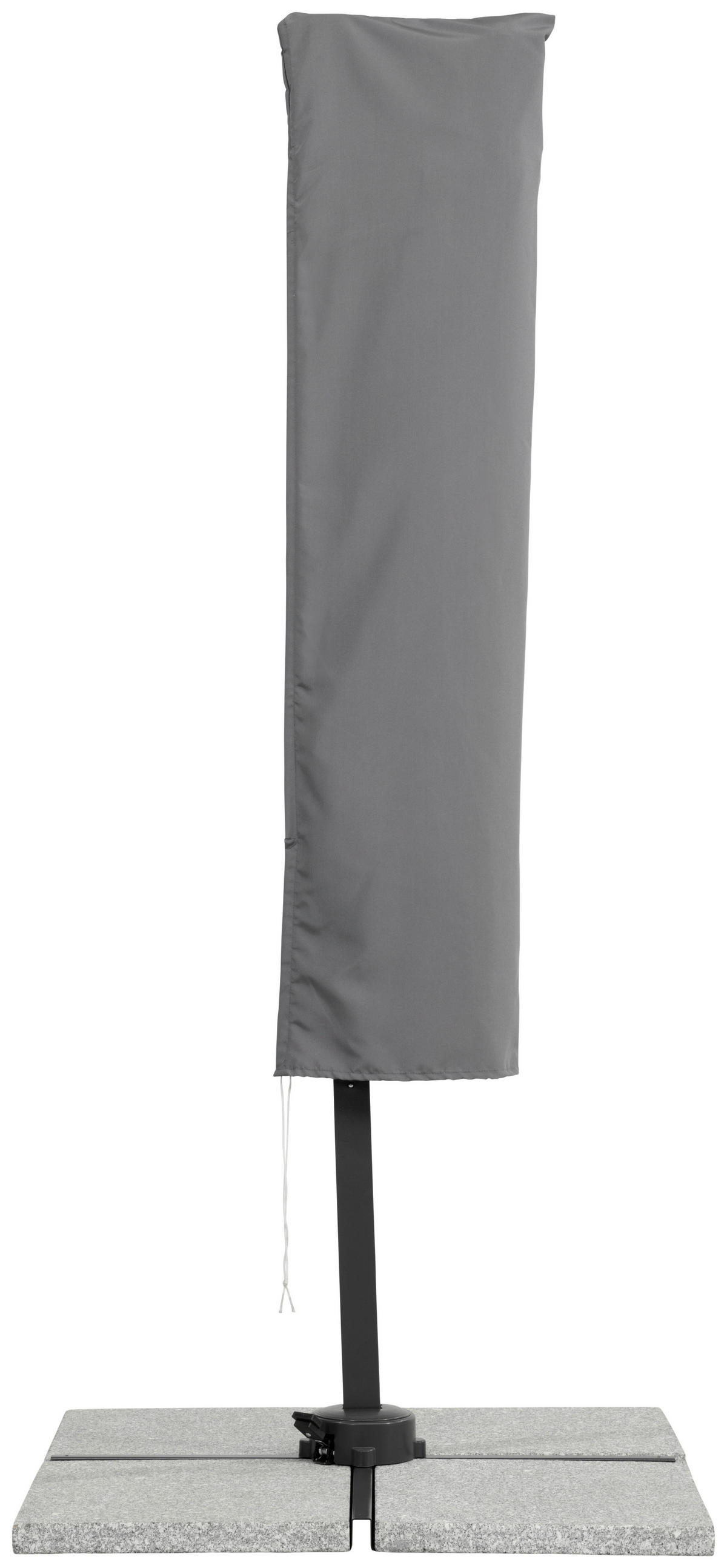 ZÁVESNÝ SLNEČNÍK 300/239/230 cm - antracitová/červená, Basics, kov/textil (300/239/230cm)