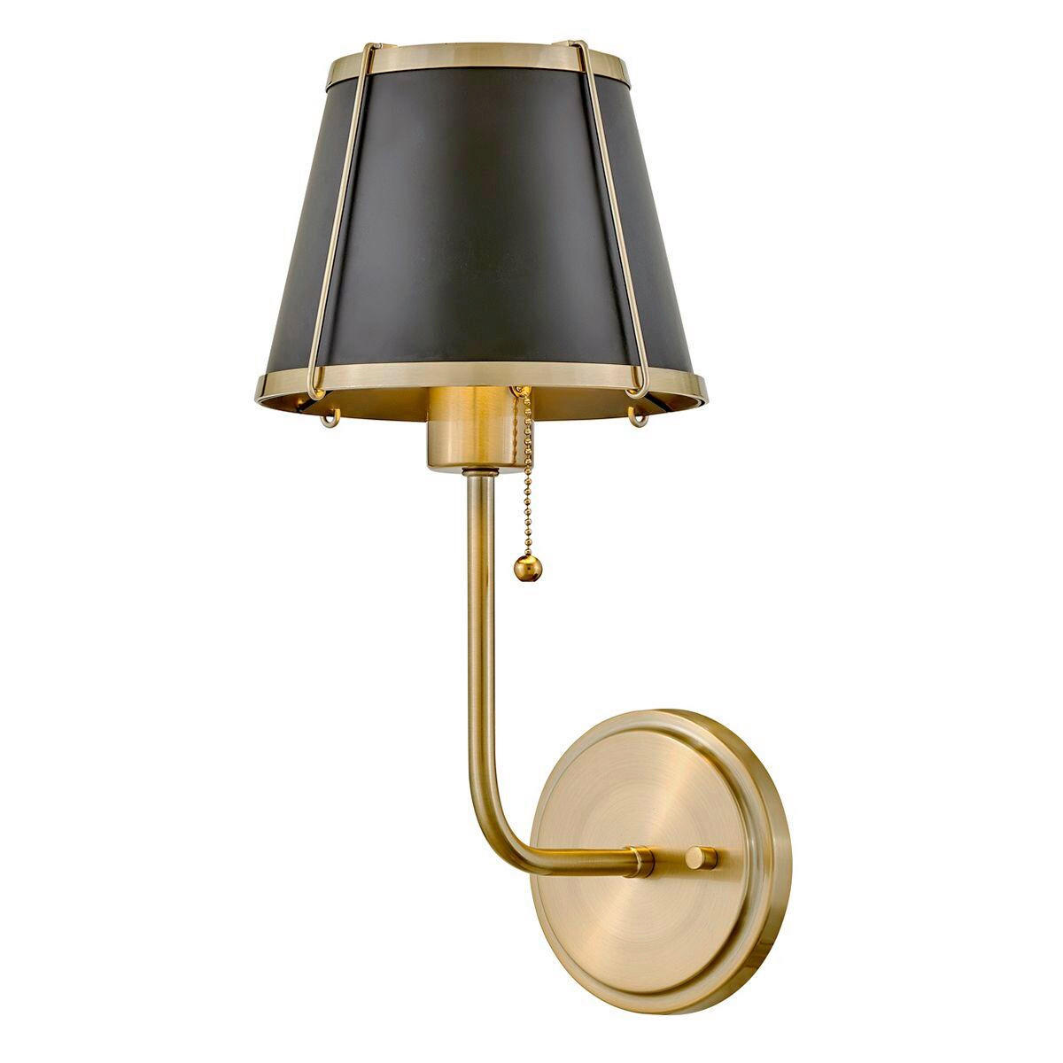 WANDLEUCHTE - Goldfarben/Schwarz, Konventionell, Metall (40/18,4/22,2cm) - Elstead Lighting