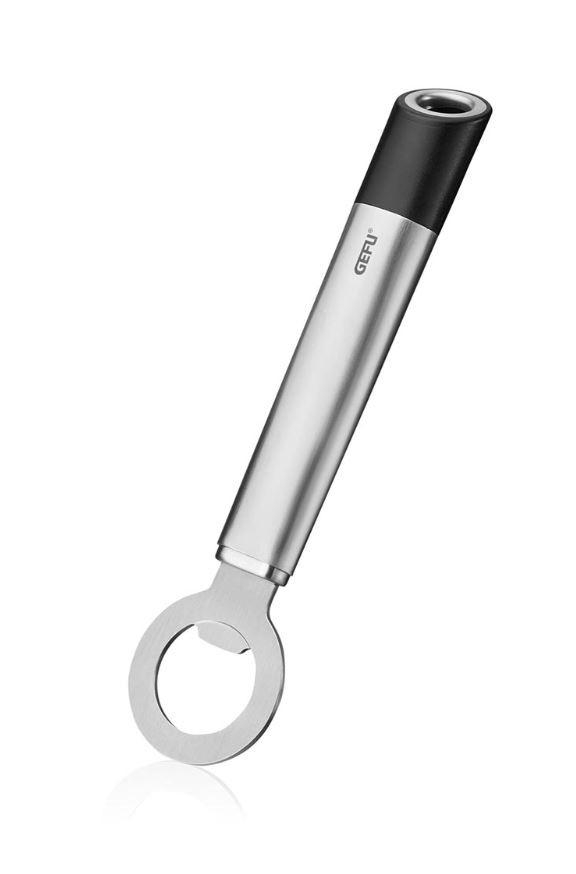 FLASCHENÖFFNER - Edelstahlfarben/Schwarz, Basics, Kunststoff/Metall (17,2/4,1/2cm) - Gefu