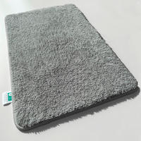 BADEMATTE SKY Dunkelgrau 80/150 cm  - Dunkelgrau, Basics, Kunststoff/Textil (80/150cm) - Floordirekt