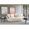 BIGSOFA in Chenille Silberfarben  - Silberfarben/Schwarz, Modern, Kunststoff/Textil (237/87/131cm) - Trendmanufaktur