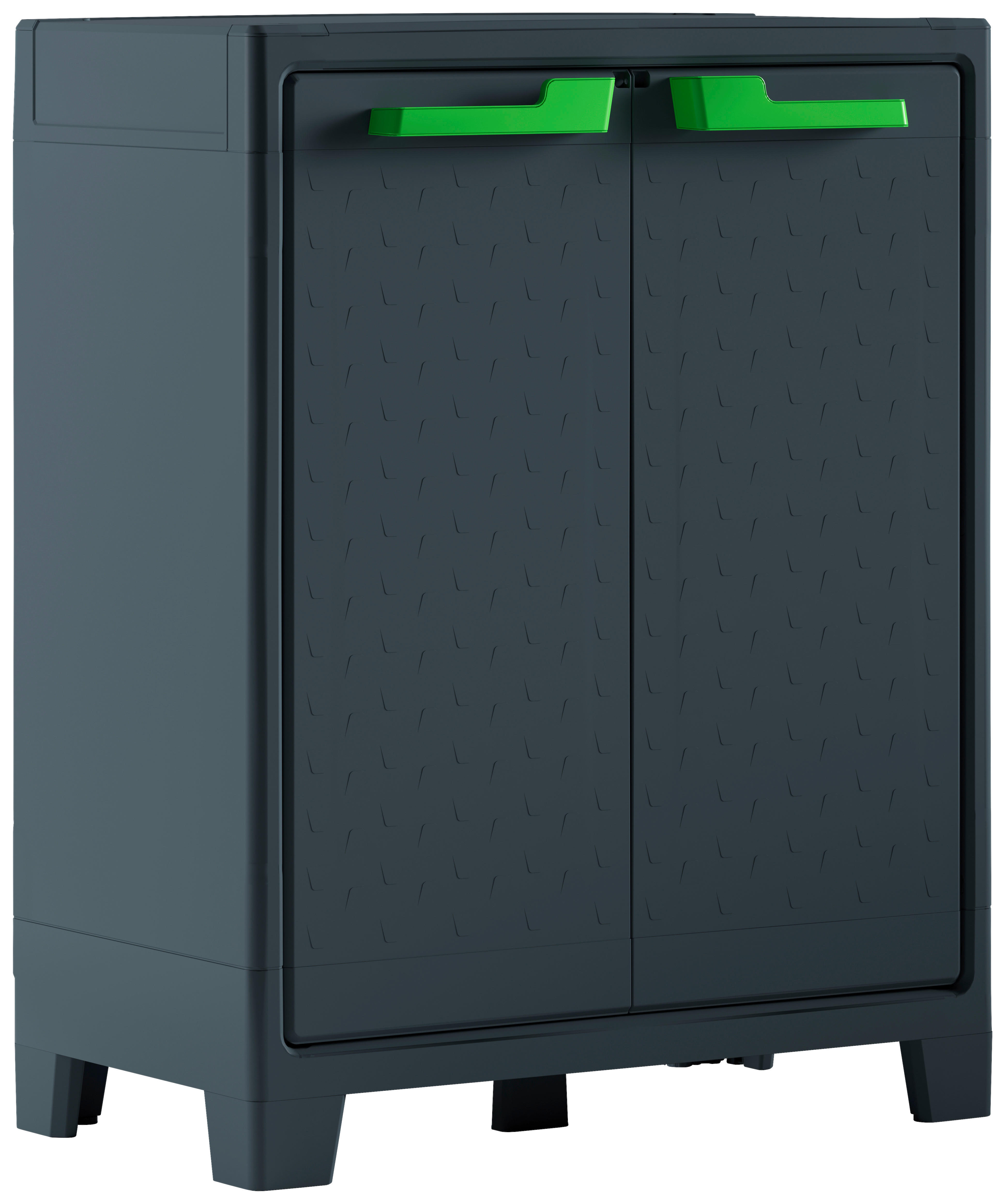 GERÄTESCHRANK 80/100/44 cm  - Anthrazit/Grau, Design, Kunststoff (80/100/44cm) - Keter