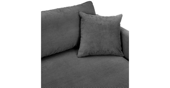 ECKSOFA  in Cord Anthrazit  234/170 cm  - Anthrazit/Schwarz, KONVENTIONELL, Kunststoff/Textil (234/170cm) - Carryhome