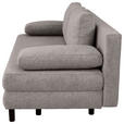 SCHLAFSOFA Lia in Webstoff Dunkelgrau  - Dunkelgrau/Schwarz, Design, Textil/Metall (197/84/92,5cm) - Hom`in