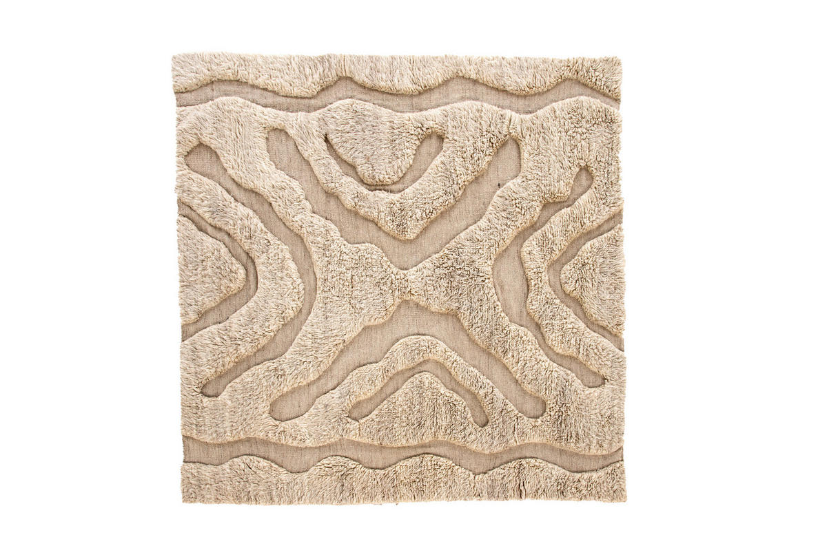 HOCHFLORTEPPICH 400/400 cm Weiß, Beige  - Beige/Weiß, LIFESTYLE, Textil (400/400cm) - P & B