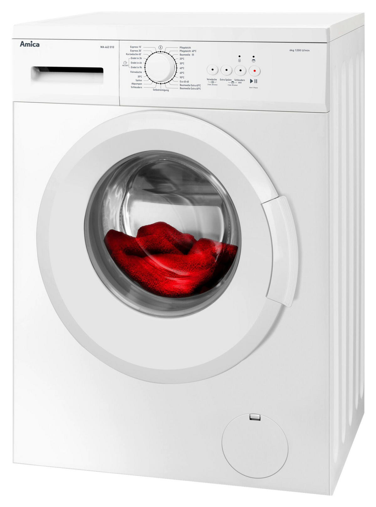 WASCHMASCHINE WA 462 010   - Weiß, Basics, Kunststoff/Metall (59,5/85,0/40,0cm) - Amica