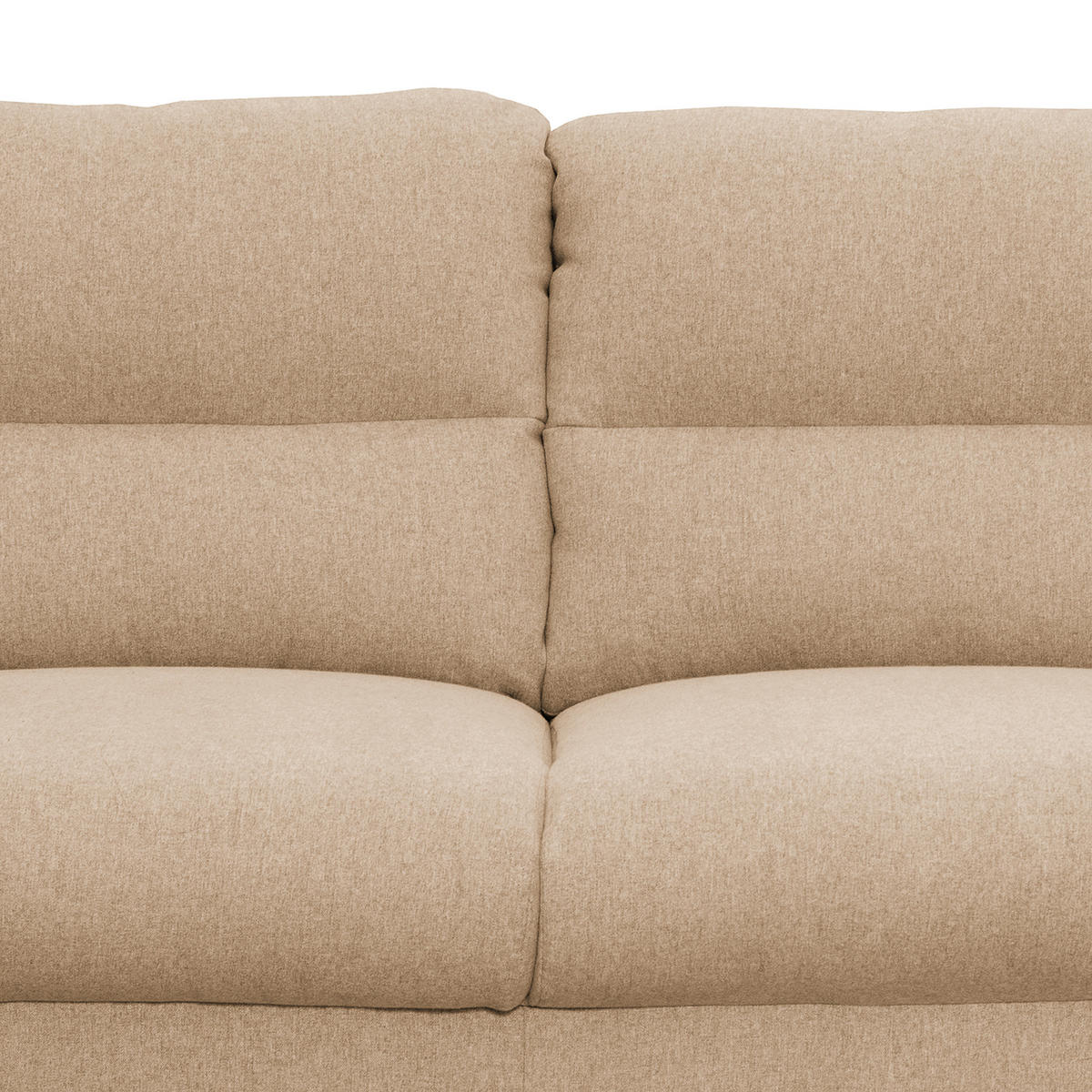 2-SITZER-SOFA in Webstoff Beige  - Beige/Schwarz, Design, Holz/Textil (158/87/88cm) - Livetastic