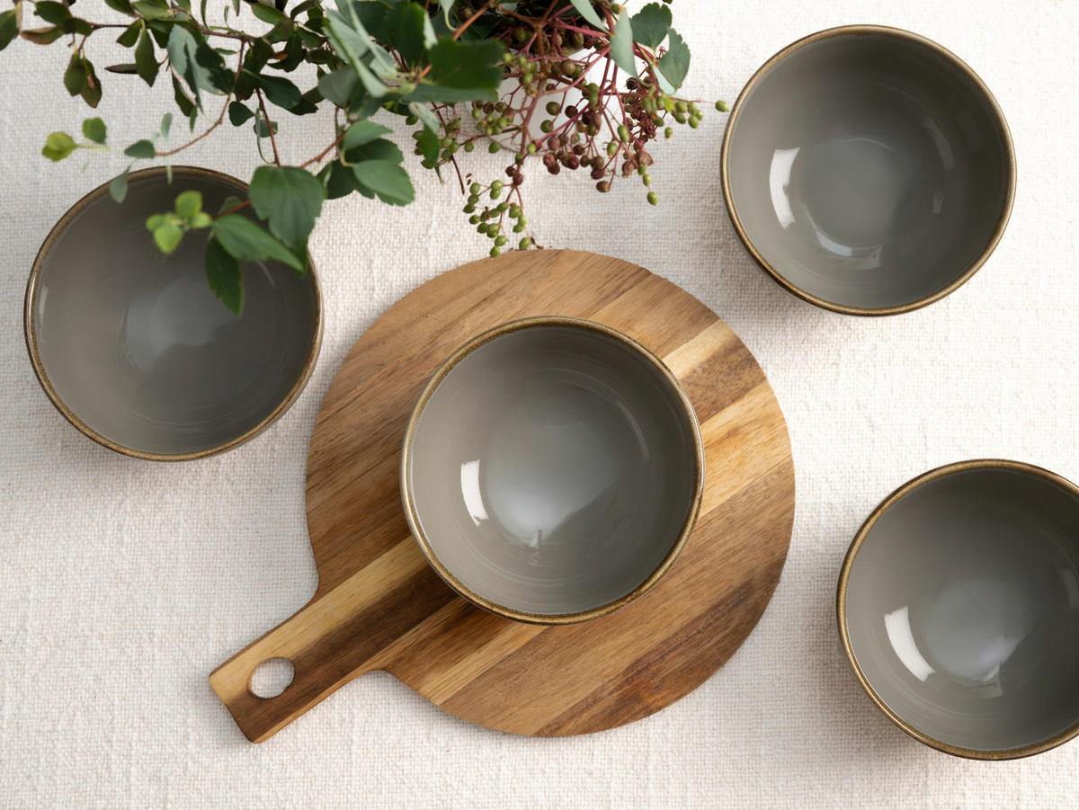 DIPSCHALENSET 11,5 cm  - Grau, Trend, Keramik (11,5cm) - Creatable