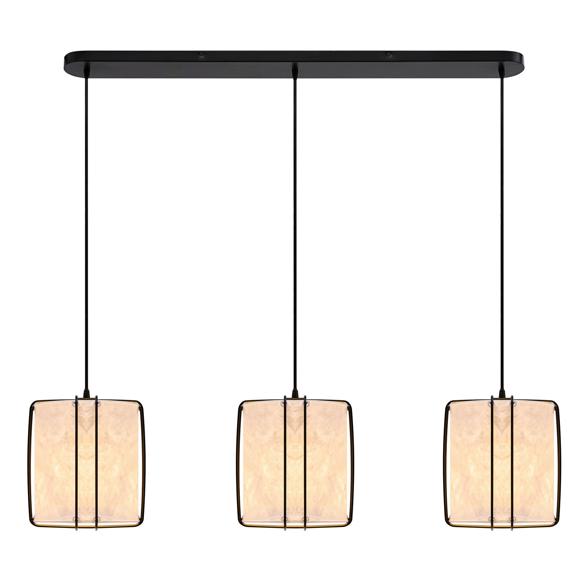 HÄNGELEUCHTE  - Schwarz/Weiß, Design, Kunststoff/Metall (112/27/22cm) - Nordlux