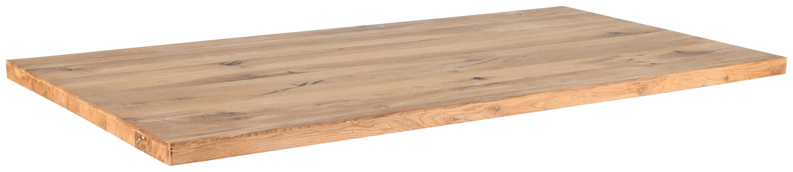 TISCHPLATTE Wildeiche massiv Wildeiche  - Wildeiche, MODERN, Holz (160/90/5,5cm) - Boxxx