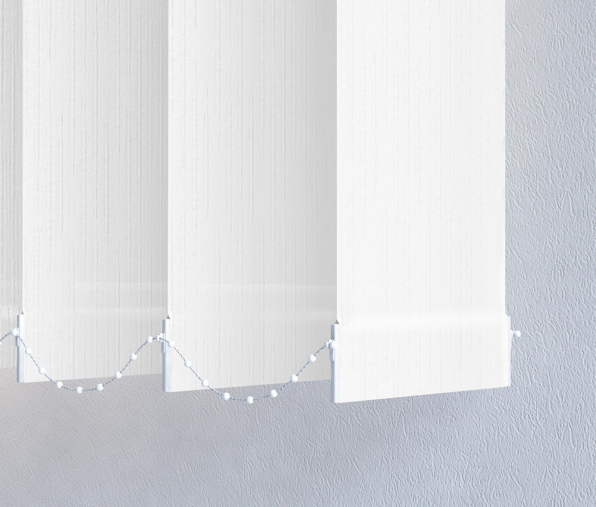 VERTIKALLAMELLEN  - Weiß, Basics, Textil (12,7/250cm) - Homeware