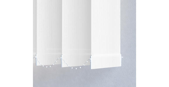 VERTIKALLAMELLEN - Weiß, Basics, Textil (12,7/250cm) - Homeware
