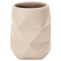 ZAHNPUTZBECHER CRACKLE  - Sandfarben/Beige, KONVENTIONELL, Kunststoff (8/10cm) - Kleine Wolke