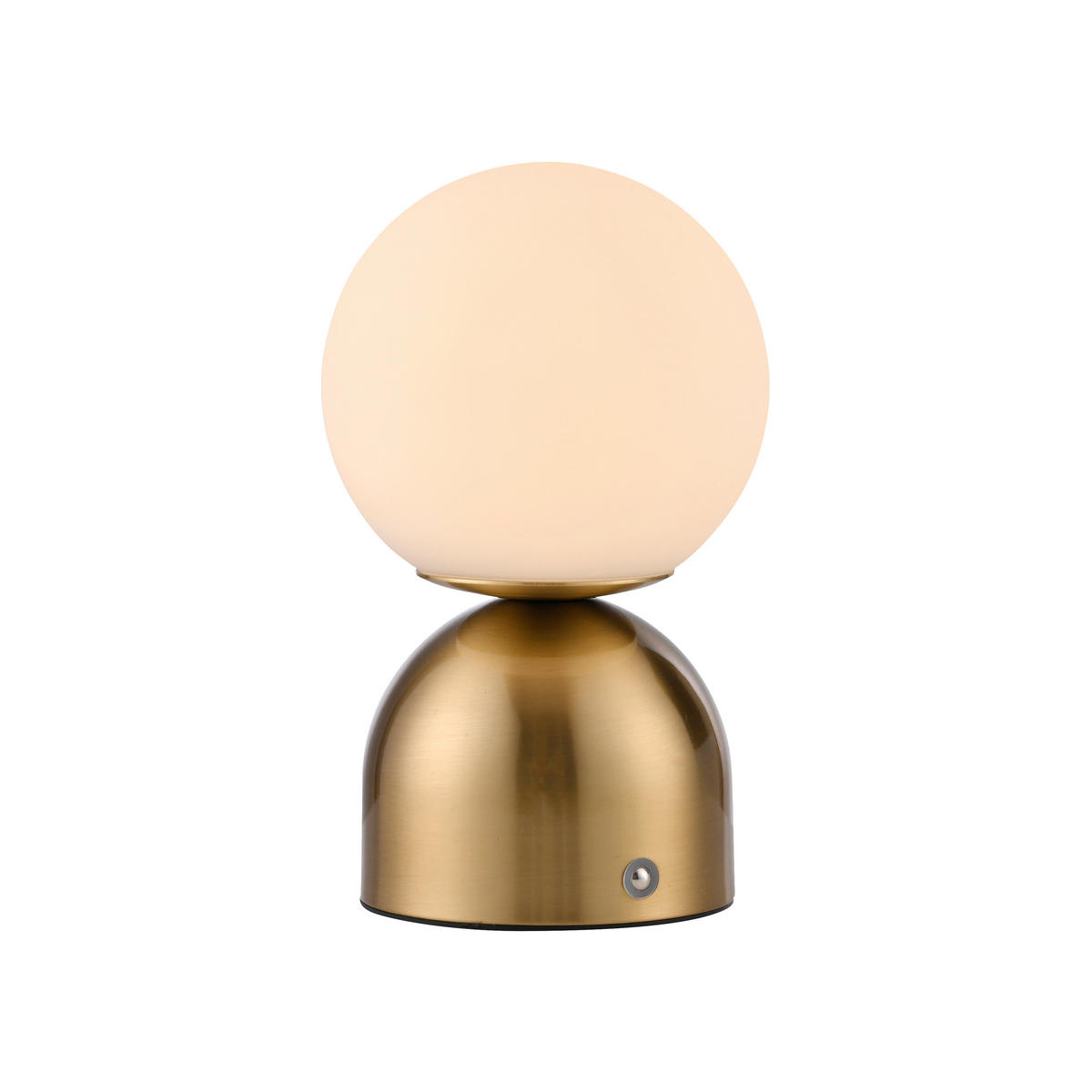 AKKU-TISCHLEUCHTE RUDI 12/12/20 cm  - Goldfarben, Design, Glas/Kunststoff (12/12/20cm) - Schöner Wohnen