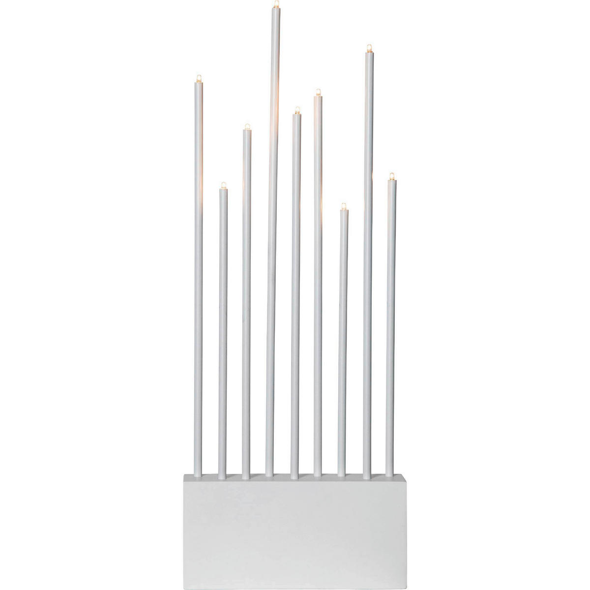 LED-KERZE  - Weiß, Basics, Holz/Metall (23/6/60cm) - Eglo