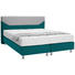BOXSPRINGBETT 180/200 cm in Weiß, Petrol - Petrol/Alufarben, KONVENTIONELL, Kunststoff/Textil (180/200cm) - Bentley BOXSPRINGBETT 180/200 cm in Weiß, Petrol - Petrol/Alufarben, KONVENTIONELL, Kunststoff/Textil (180/200cm) - Bentley