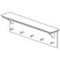 WANDGARDEROBE Hellgrau, Weiß - Hellgrau/Weiß, ROMANTIK / LANDHAUS (95/27/16cm) - Roba