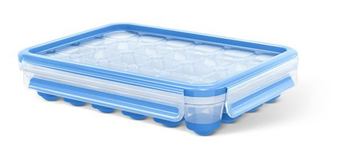 EISWÜRFELFORM - Blau/Transparent, Basics, Kunststoff (22,6/16,5/4,9cm) - Emsa