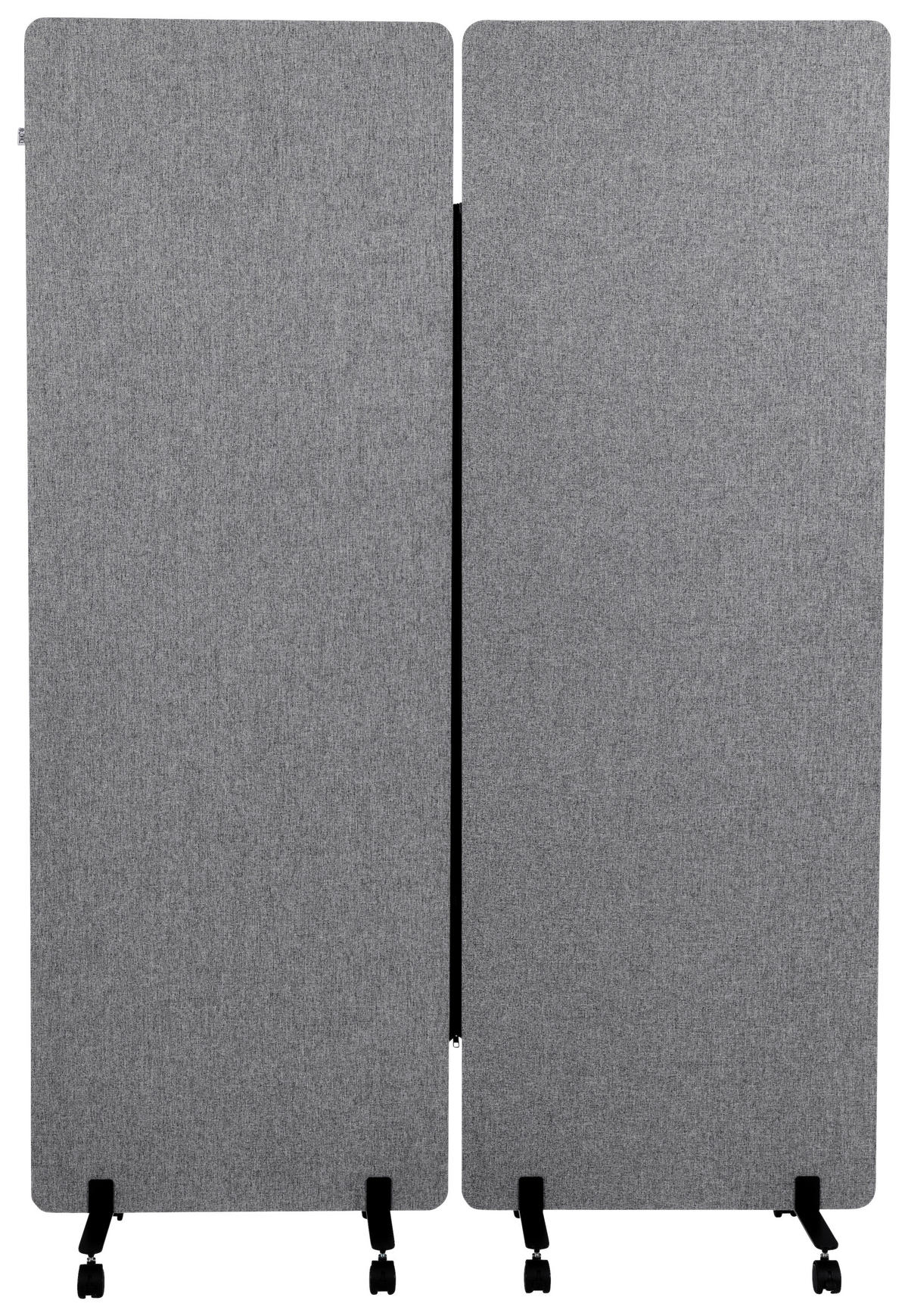 MELLANVÄGG  i metall, plast, textil  mörkgrå  - mörkgrå, Basics, metall/textil (60/177/35cm) - MID.YOU