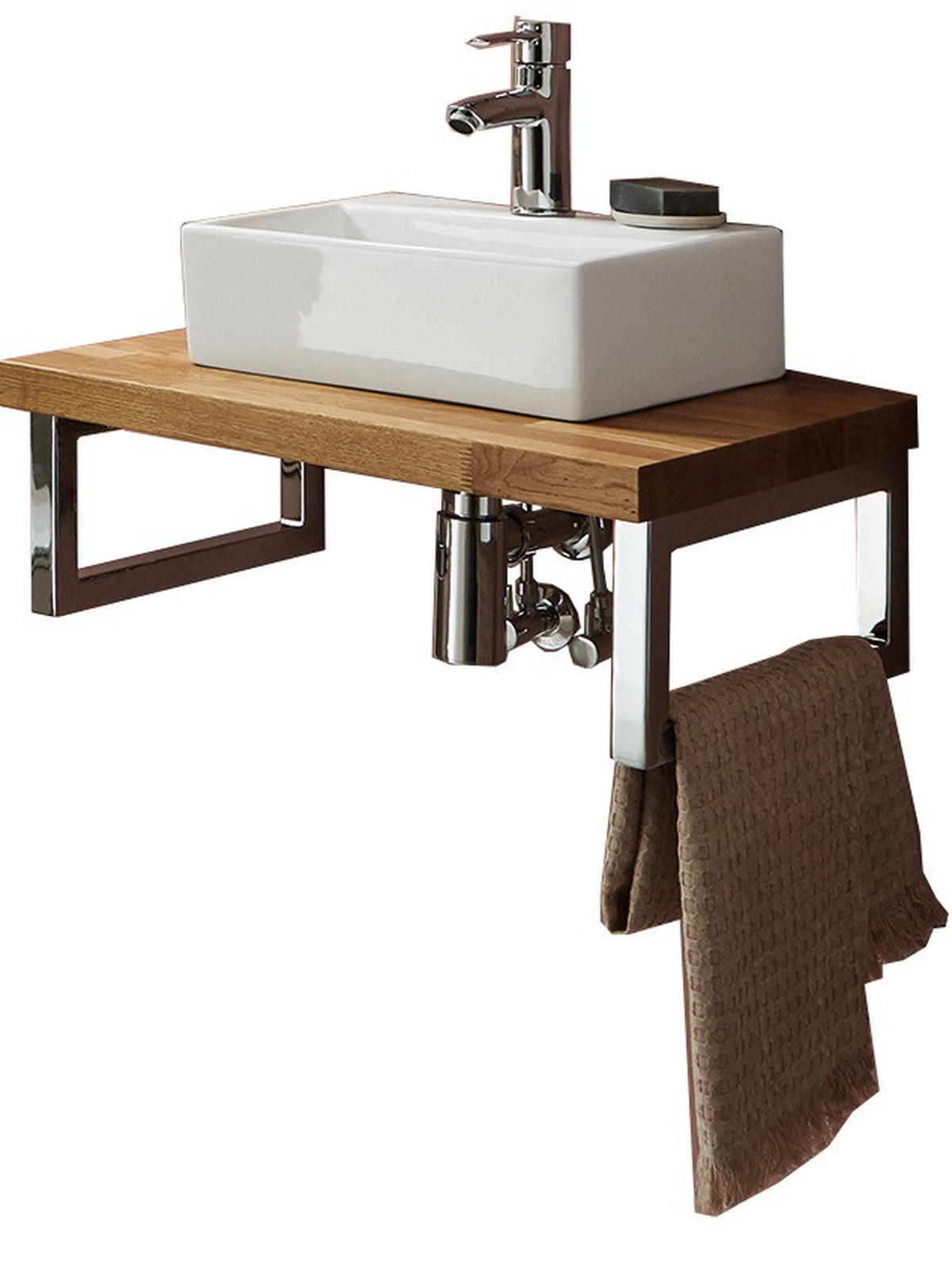 WASCHTISCHKOMBI 61 cm  - Weiß, MODERN, Keramik (61cm) - Novel