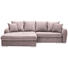 WOHNLANDSCHAFT in Textil Rosa - Chromfarben/Rosa, Design, Kunststoff/Textil (195/275cm) - Carryhome WOHNLANDSCHAFT in Textil Rosa - Chromfarben/Rosa, Design, Kunststoff/Textil (195/275cm) - Carryhome