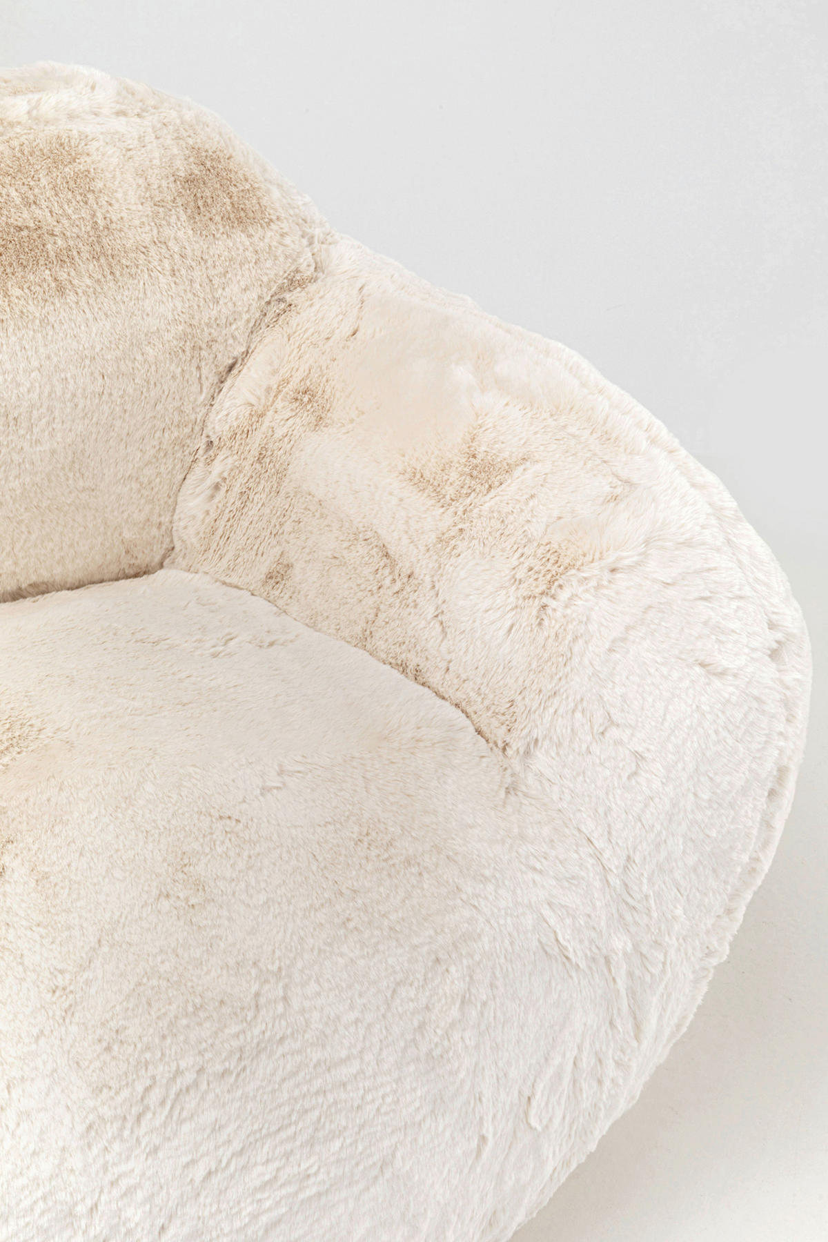 SESSEL in Creme  - Creme, Design, Fell (115/81/104,5cm) - Kare-Design