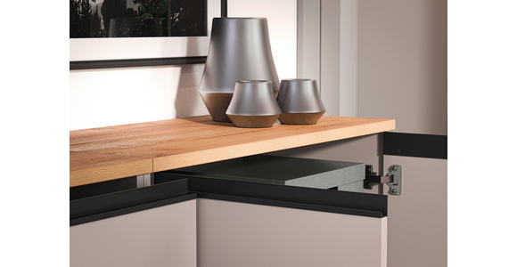 AKTENSCHRANK 80/120/40 cm - Eichefarben/Grau, MODERN, Holzwerkstoff (80/120/40cm) - Novel