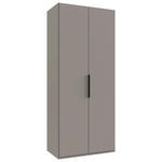 DREHTÜRENSCHRANK  in Sahara  - Schwarz/Sahara, KONVENTIONELL, Holzwerkstoff/Metall (100/236/58cm) - Hom`in
