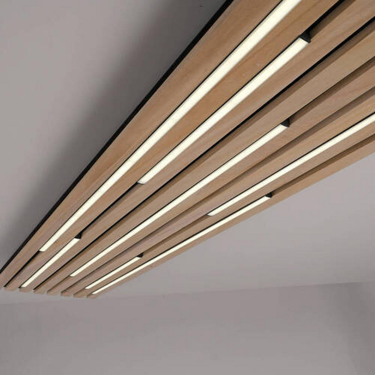 LED-DECKENLEUCHTE    115/31/6 cm  - Braun, Natur, Kunststoff/Metall (115/31/6cm) - Paul Neuhaus