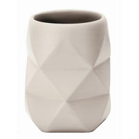 ZAHNPUTZBECHER CRACKLE  - Creme, KONVENTIONELL, Kunststoff (8/10cm) - Kleine Wolke