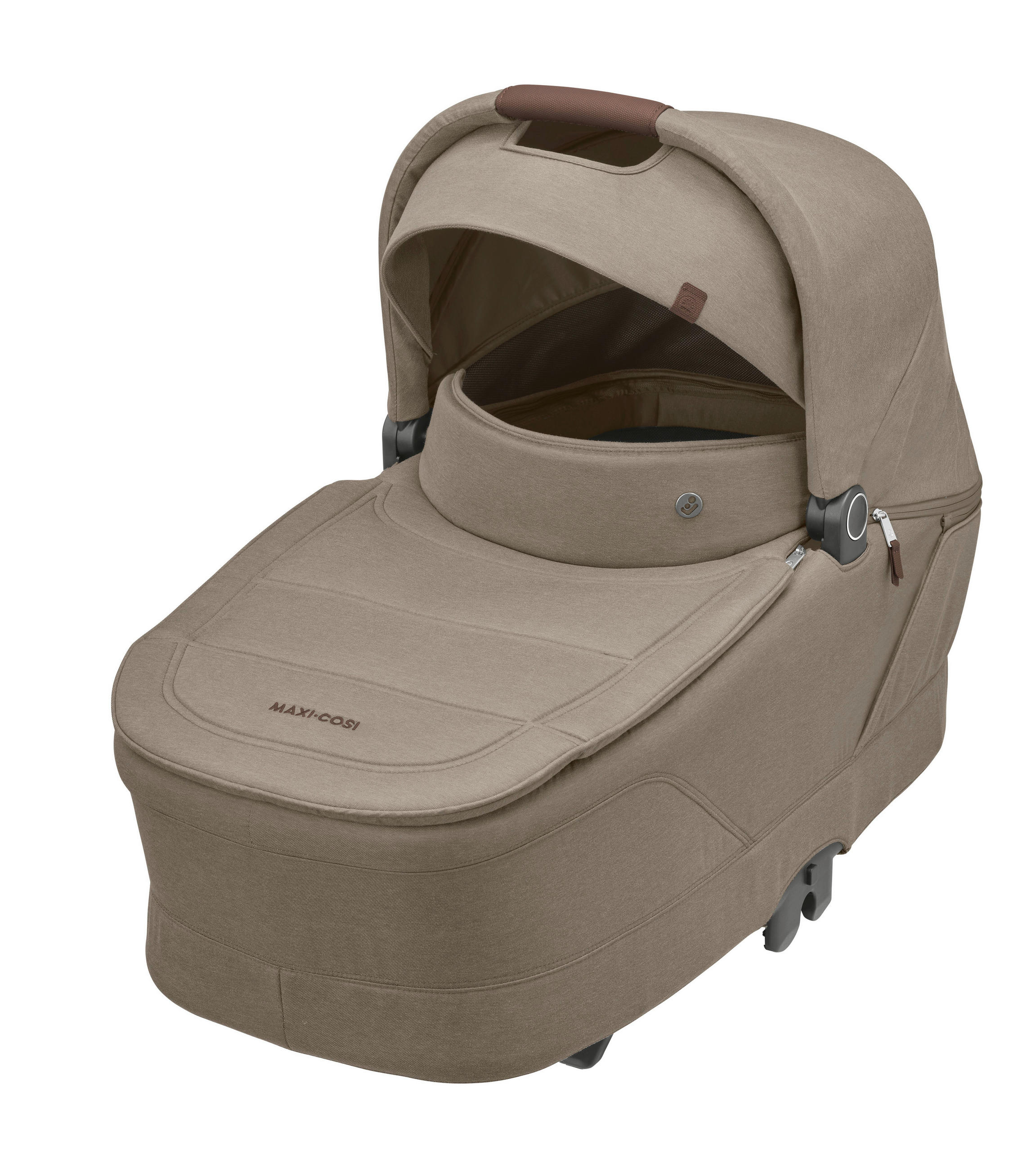 LIGGDEL Sense  - brun, Basics, metall/textil (39,5/62/84cm) - Maxi Cosi Pro
