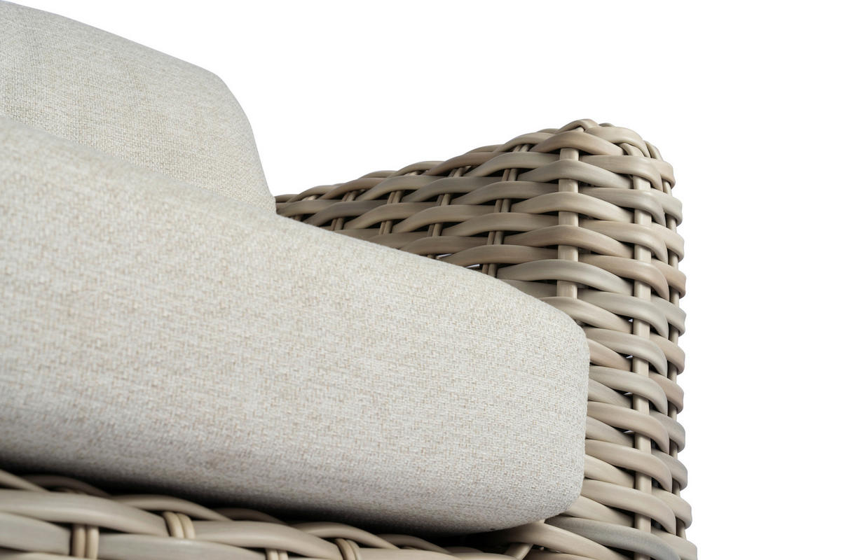 LOUNGESOFA  - Creme, Basics, Kunststoff/Textil (234/85/100cm) - Tierra Outdoor