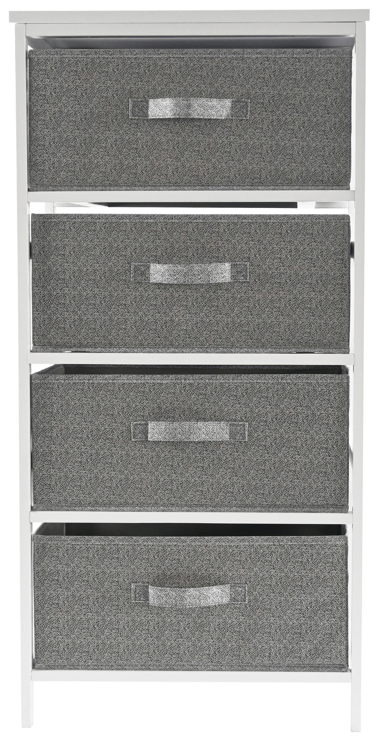 REGAL  46/94/30 cm Grau, Weiß  - Weiß/Grau, Basics, Karton/Holz (46/94/30cm) - Carryhome