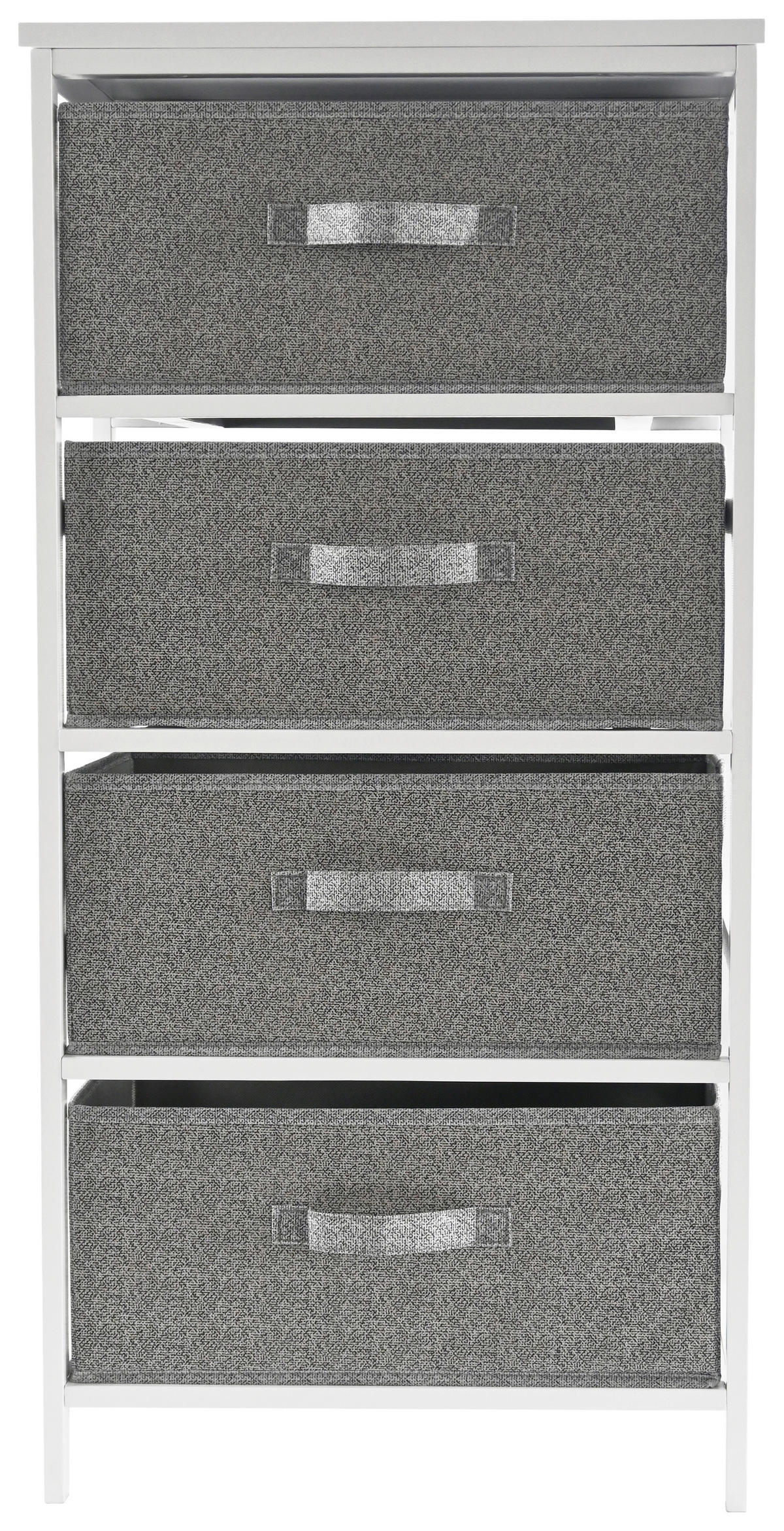 REGAL  46/94/30 cm Grau, Weiß  - Weiß/Grau, Basics, Karton/Holz (46/94/30cm) - Carryhome