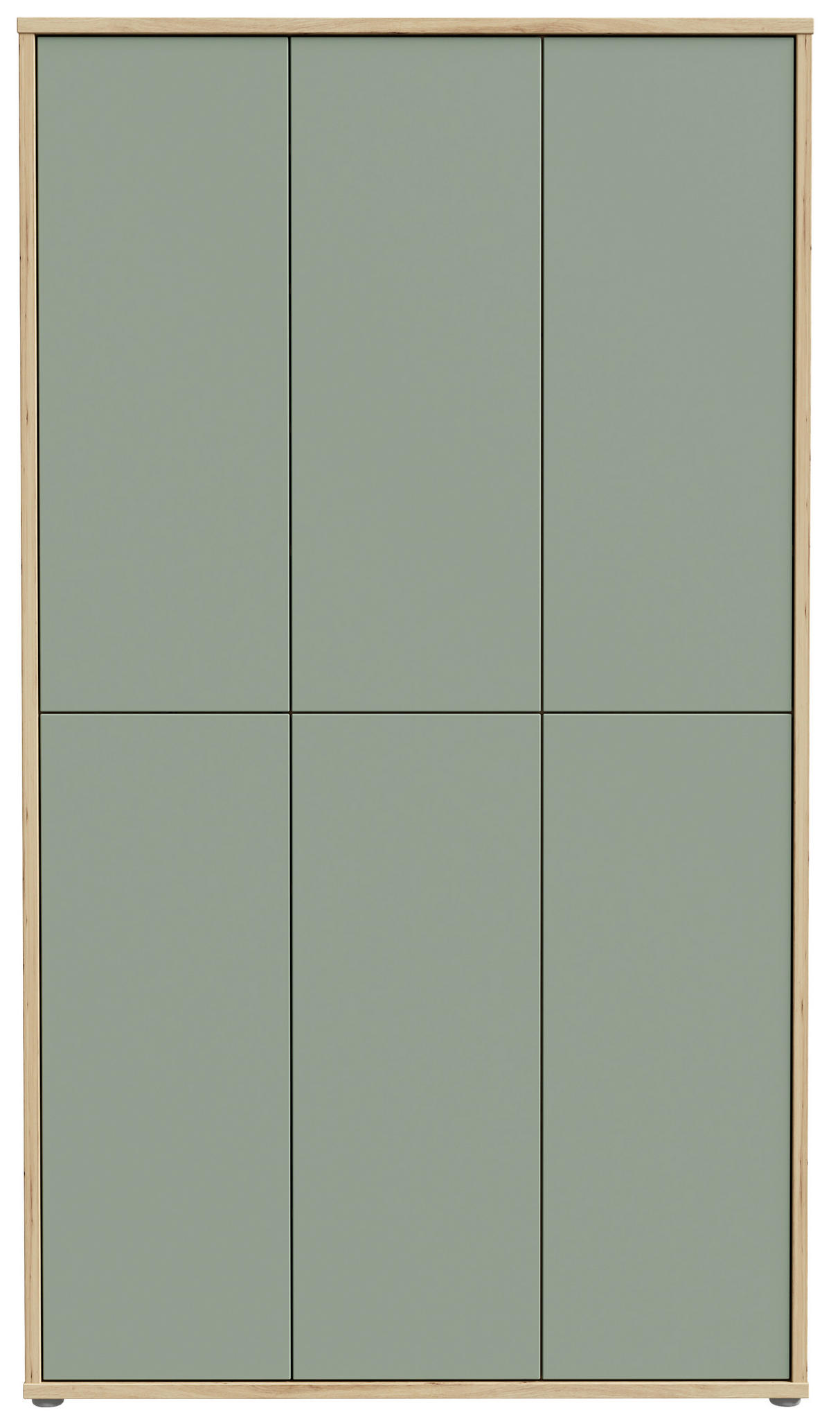 OMARA ZA ČEVLJE žajbljevo zelena, hrast artisan - siva/hrast artisan, Moderno, umetna masa/leseni material (109,2/191,9/34,9cm) - MID.YOU