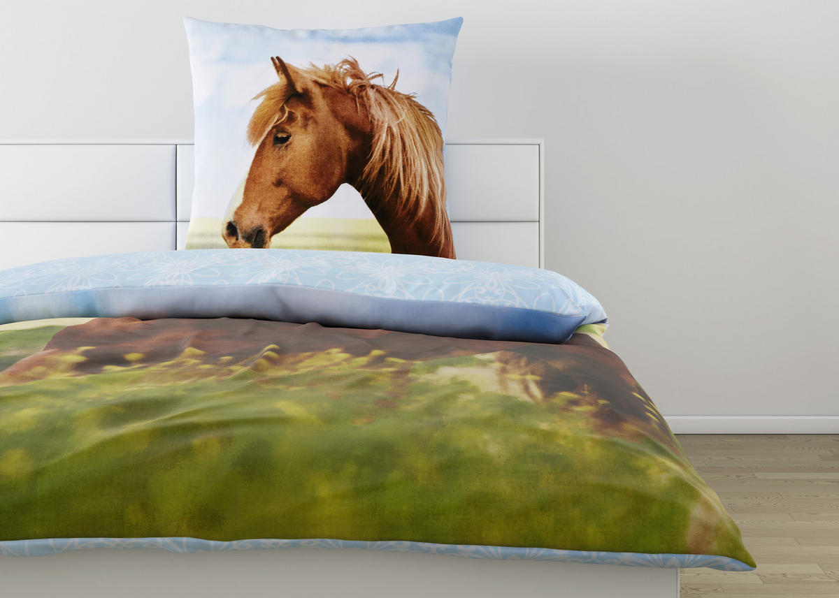 DETSKÉ OBLIEČKY S KONÍKOM 140/200 cm  - viacfarebná, Konventionell, textil (140/200cm)