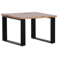 KONFERENČNÍ STOLEK, přírodní barvy, dřevo, 60/60/40 cm - černá/přírodní barvy, Trend, kov/dřevo (60/60/40cm) - Livetastic