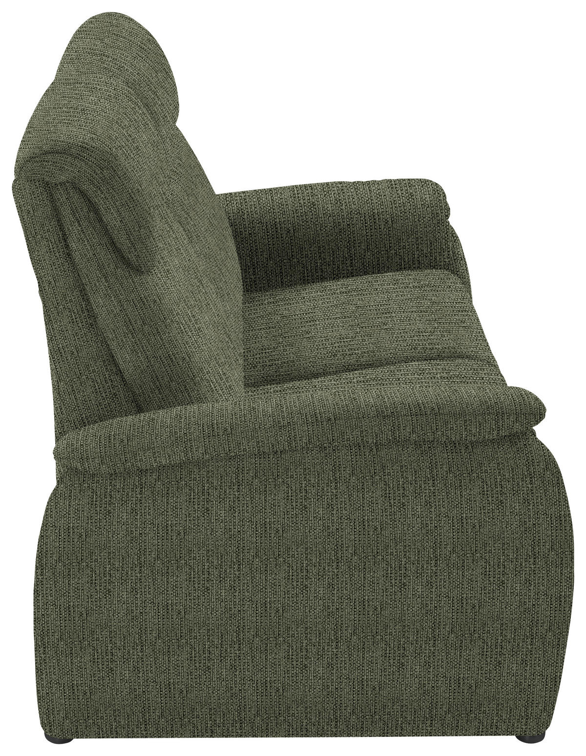 2,5-SITZER in Flachgewebe Dunkelgrün  - Dunkelgrün/Schwarz, Konventionell, Textil/Metall (178/107/97cm) - Pure Home Comfort