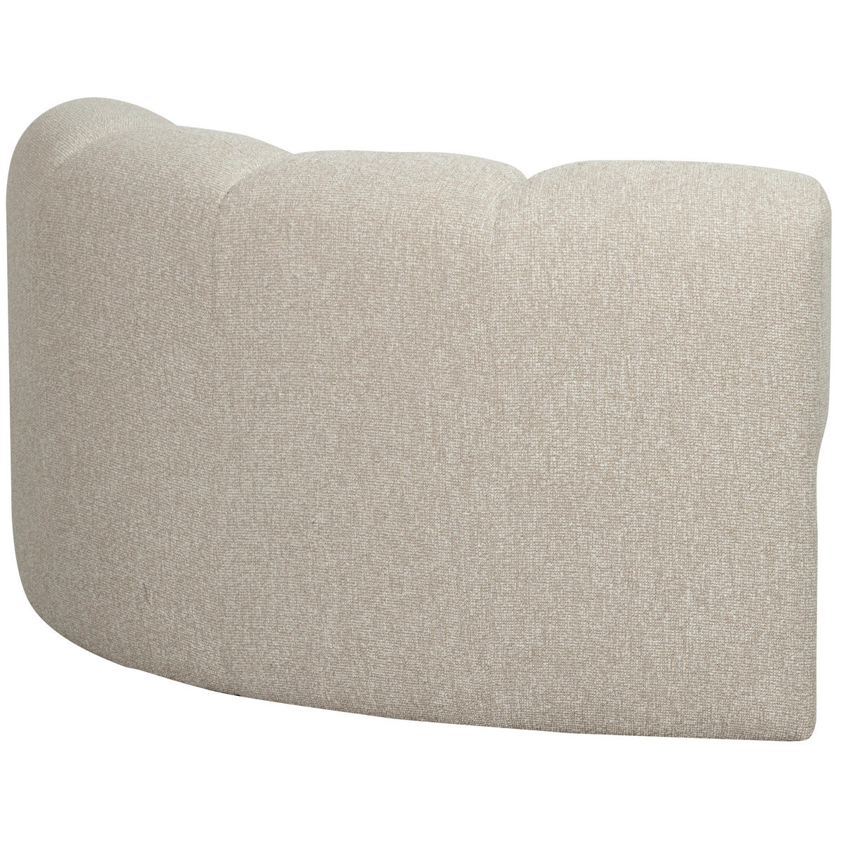 SOFAELEMENT Mojo Beige Bouclé  - Beige/Schwarz, MODERN, Kunststoff/Textil (110/74/110cm) - Livetastic
