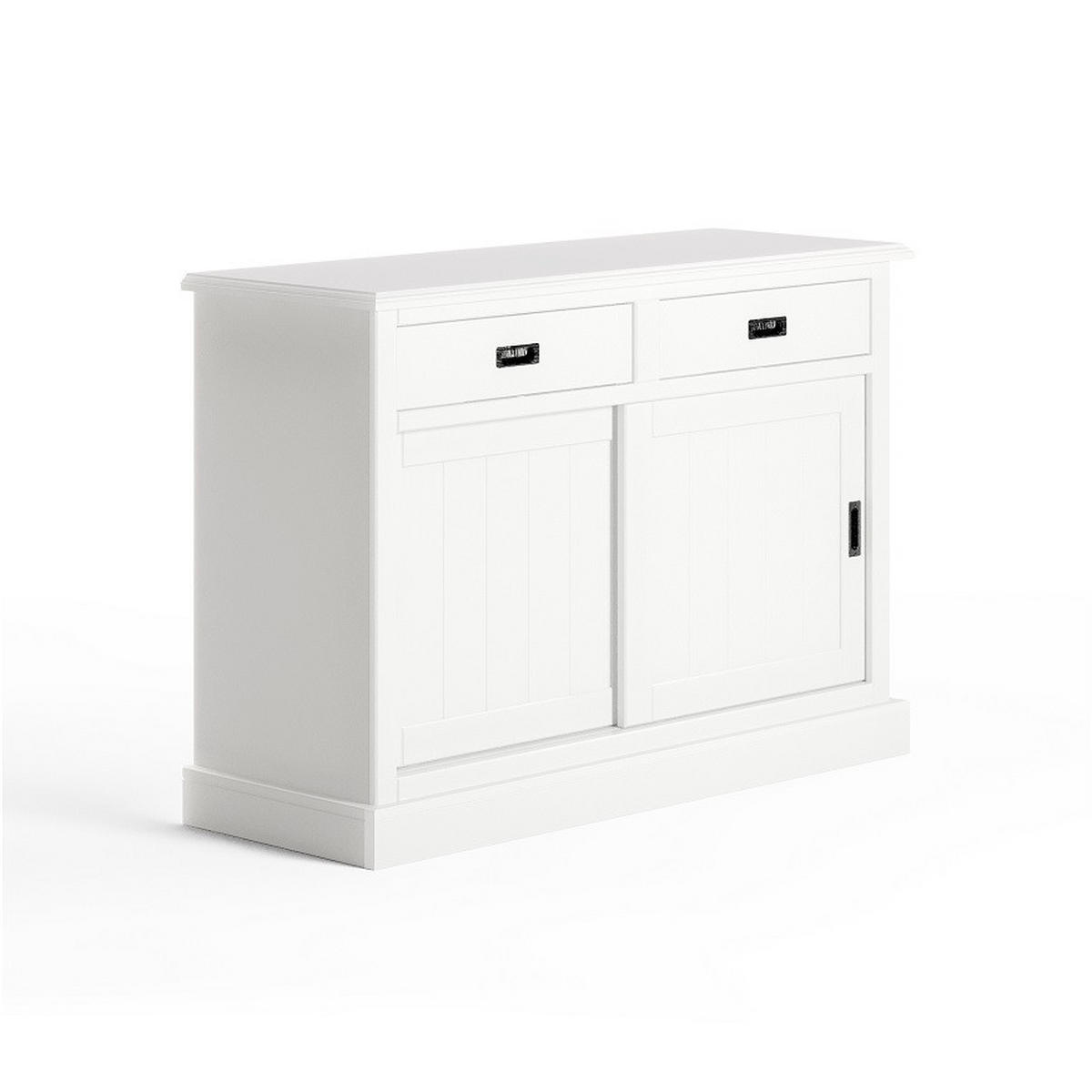 SIDEBOARD  in 121/85/45 cm  - Schwarz/Weiß, Design, Holz/Holzwerkstoff (121/85/45cm) - Livetastic