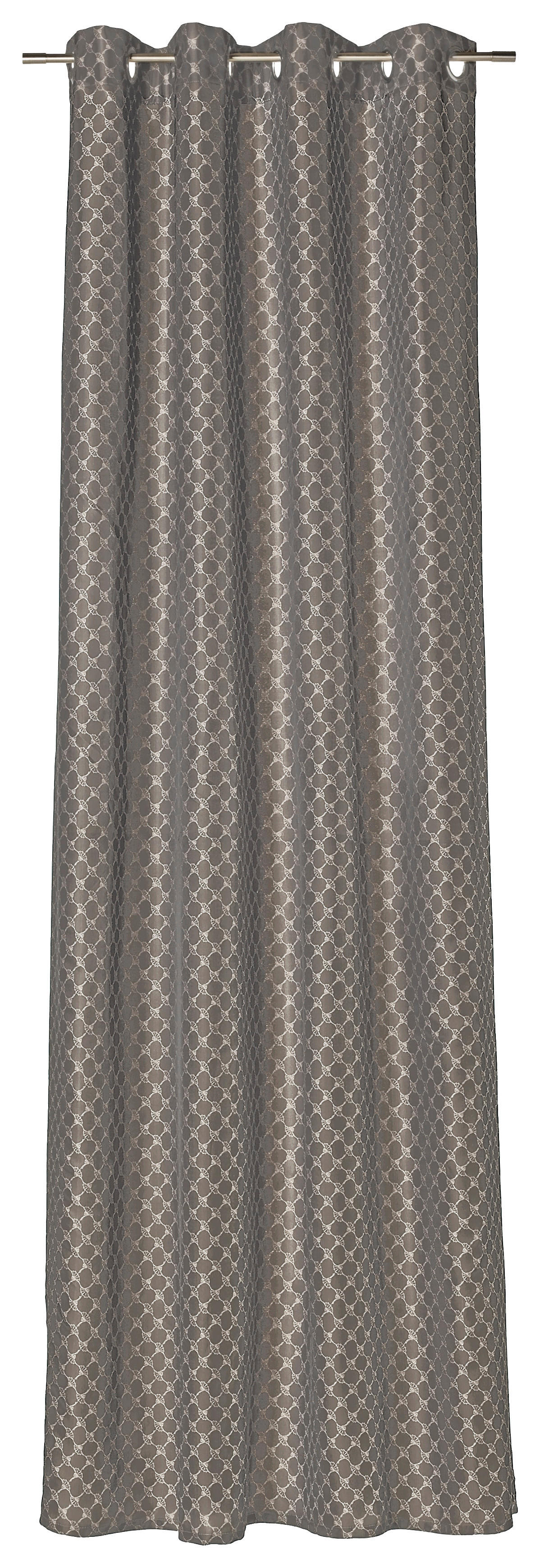 ÖSENSCHAL J-Allovers blickdicht 140/250 cm   - Braun/Grau, Design, Textil (140/250cm) - Joop!