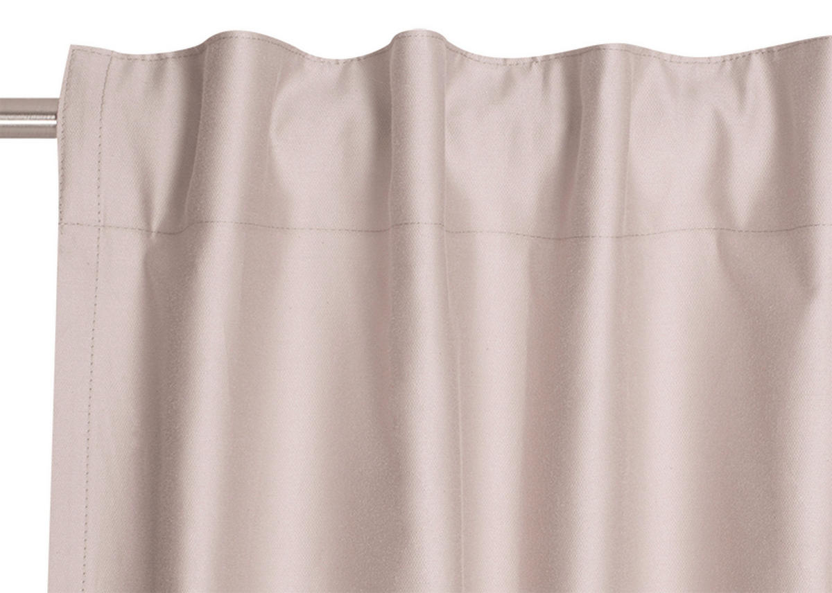 FERTIGVORHANG blickdicht  - Hellrosa, Basics, Textil (130/250cm) - Schöner Wohnen